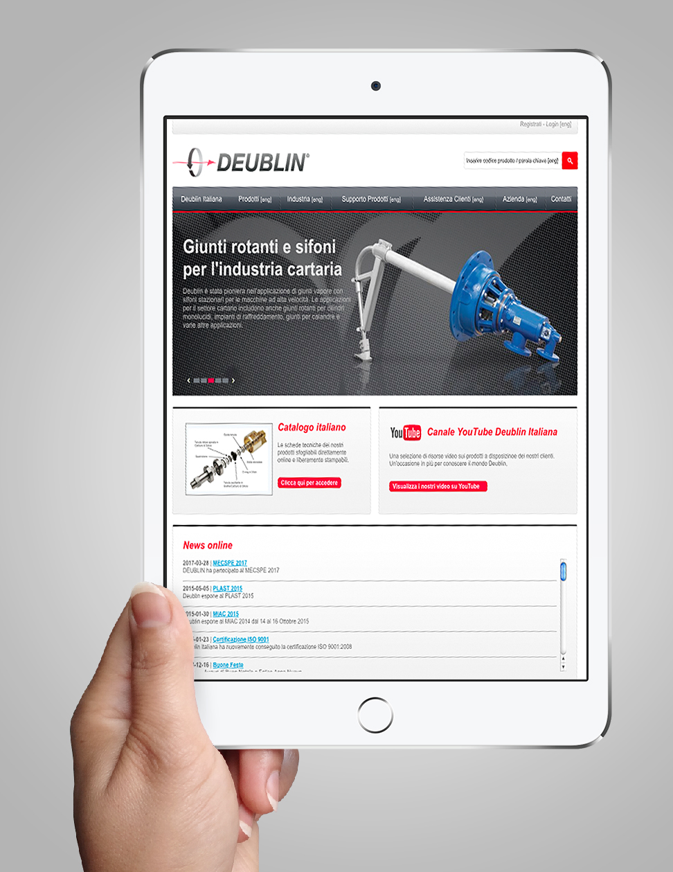 Realizzazione sito web Deublin realizzazione sito web